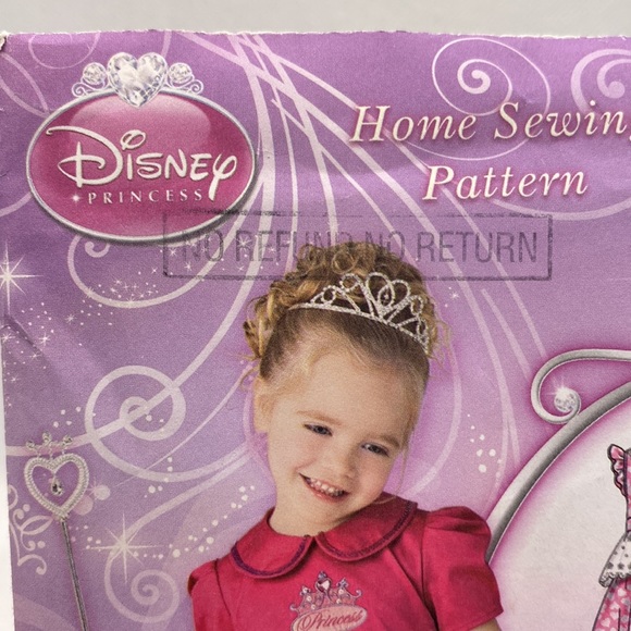 Simplicity Disney Princess 1671 Girls Dresses Sewing Pattern Sizes 1/2-4 Uncut - Picture 5 of 12